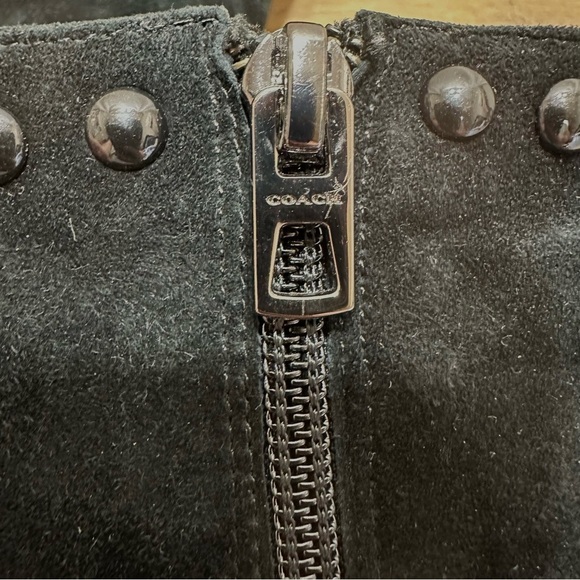 Coach Felicia Studded Bootie Black Suede - Picture 11 of 11
